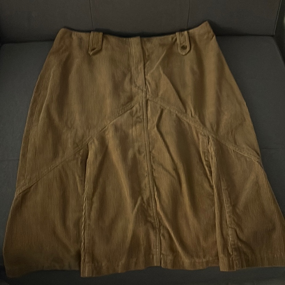 Corduroy skirt and jacket